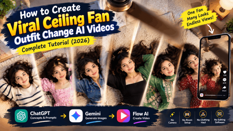 How to Create Viral Ceiling Fan Outfit Change AI Videos
